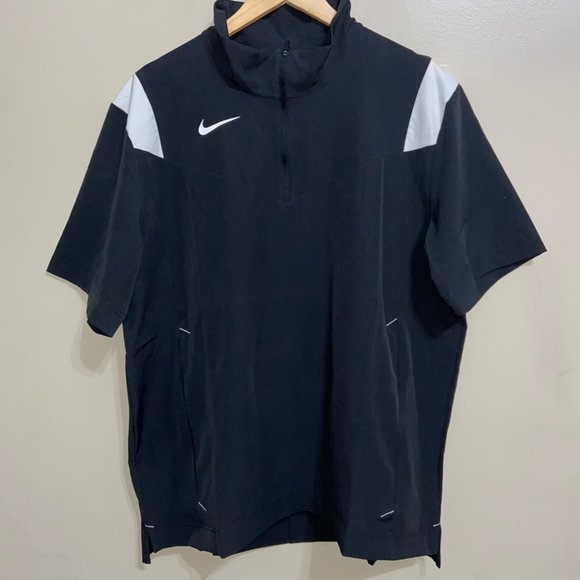 Nike Football Coach Performance Sideline Jacket Black White Mens DJ5113-010 - Picture 1 of 8